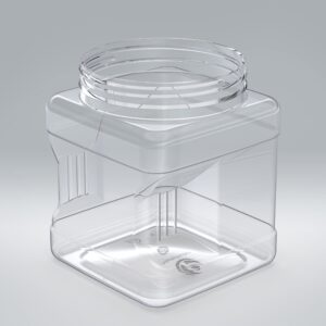 8 oz. Clear PP Plastic Round Tamper Evident Container, 110mm