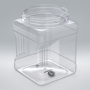 8 oz. Clear PP Plastic Round Tamper Evident Container, 110mm